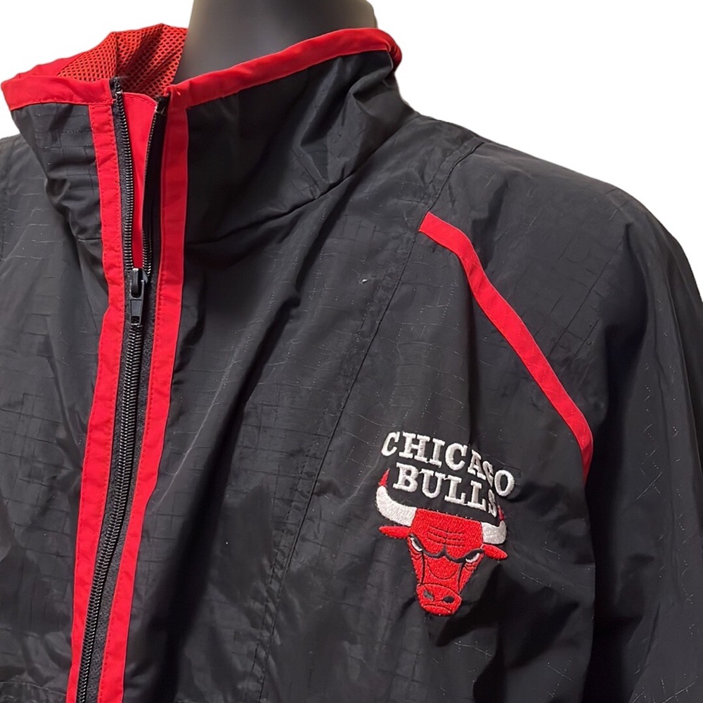 LOGO 7 Chicago Bulls Zip Coat~Jacket~sz XL~NBA Basketball~Windbreaker